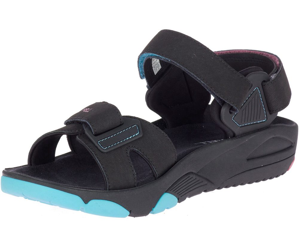 Merrell Sandals Black - Belize Convertible - Mens 09SKBXIJU